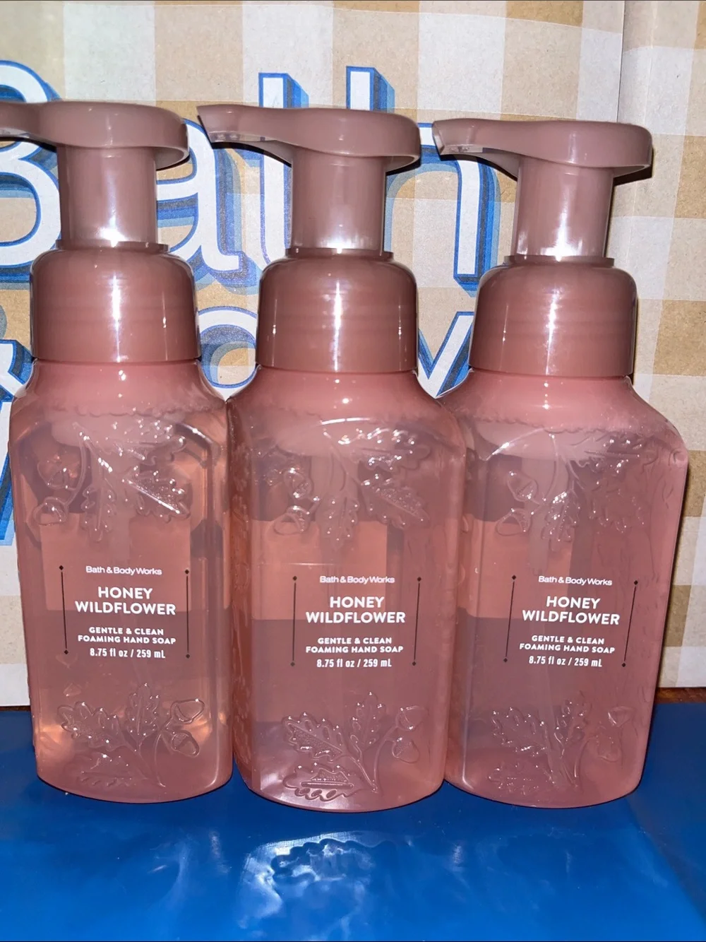 BBW HONEY WILDFLOWER Foaming Hand Soap Bundle x3